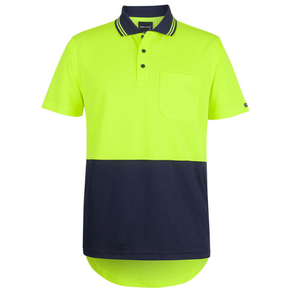 JB's Mens Hi Vis S/S Drop Tail Polo Thumbnail
