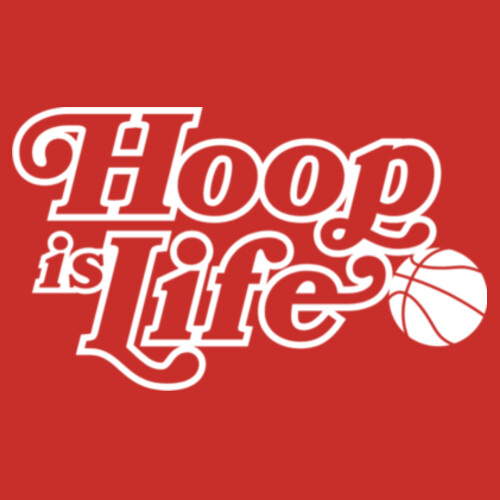HOOP IS LIFE TEE - AS Colour Mens Heavy Tee Design