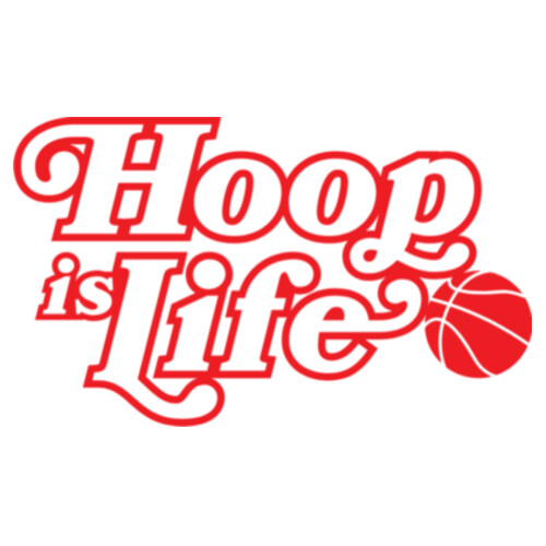HOOP IS LIFE TEE - AS Colour Mens Heavy Tee Design
