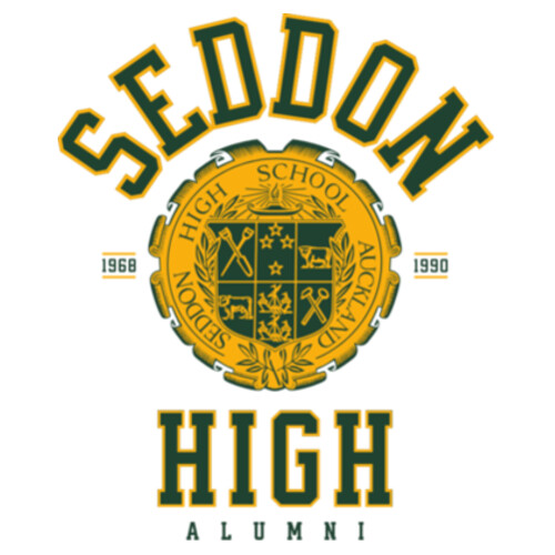 WHITE SEDDON TEE  - Gildan Mens Heavy Cotton T-Shirt Design