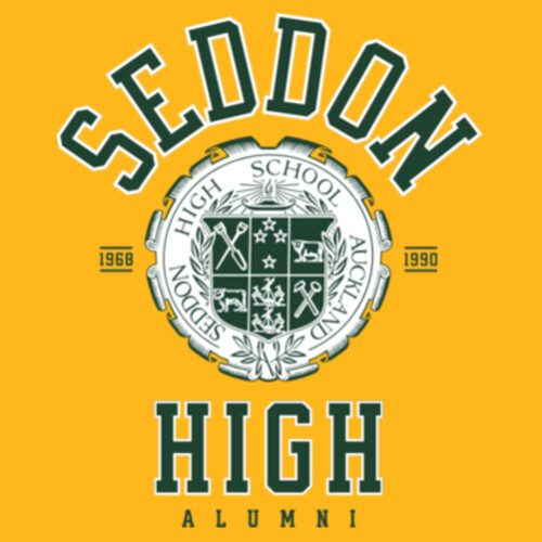 YELLOW SEDDON TEE  - Gildan Mens Heavy Cotton T-Shirt Design