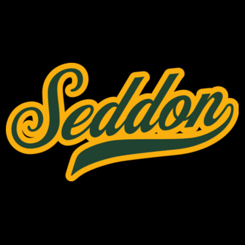 BLACK SEDDON SCRIPT TEE (OVERSIZED BOXY FIT) - AS Colour Mens Heavy Tee Design