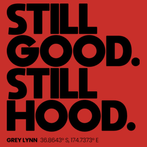 GREY LYNN HOOD TEE (OVERSIZED BOXY FIT) - AS Colour Mens Heavy Tee  Design