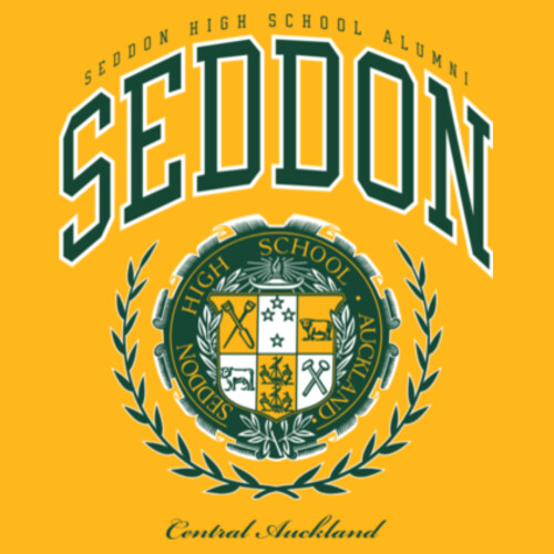 SEDDON VARSITY TEE - Gildan Mens Heavy Cotton T-Shirt Design