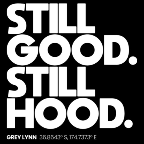 GREY LYNN HOOD TEE (DROP SHOULDER/CROPPED) - Urban Collab Mens Set Club Tee Design