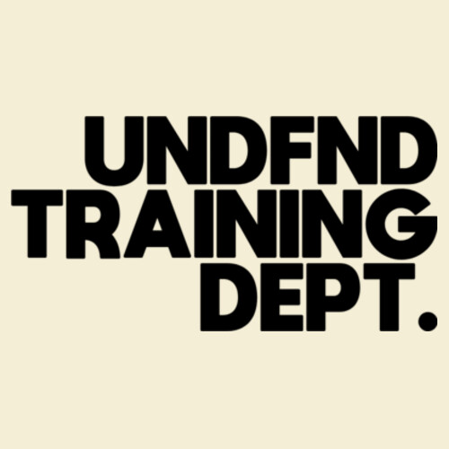 UNDFND TRAINING DEPT. TEE (OVERSIZED BOXY FIT) - AS Colour Mens Heavy Tee Design