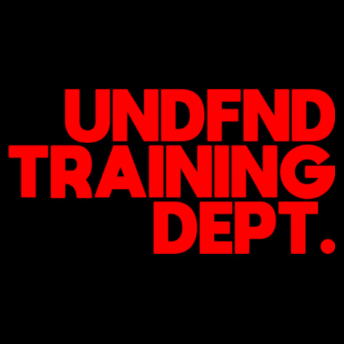 UNDFND TRAINING DEPT. ZIP HOODIE - AS Colour Mens Heavy Zip Hood Design