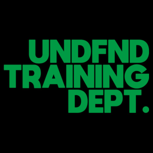 UNDFND TRAINING DEPT. ZIP HOODIE - AS Colour Mens Heavy Zip Hood Design