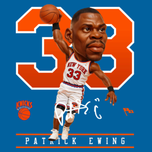 EWING CARICATURE TEE - AS Colour Mens Classic Tee Design
