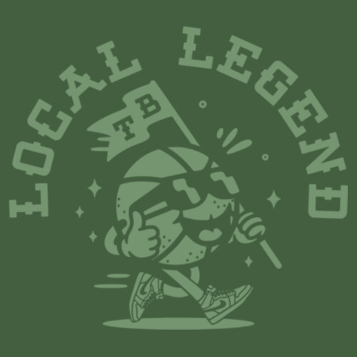 LOCAL LEGEND TEE (OVERSIZED BOXY FIT) - AS Colour Mens Heavy Faded Tee Design