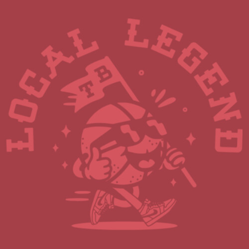 LOCAL LEGEND TEE (OVERSIZED BOXY FIT) - AS Colour Mens Heavy Faded Tee Design