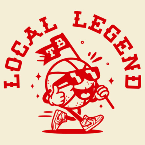 LOCAL LEGEND TEE (OVERSIZED BOXY FIT) - AS Colour Mens Heavy Tee Design