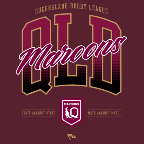QLD ORIGIN CREW - Cloke Mens Standard Crew  Design