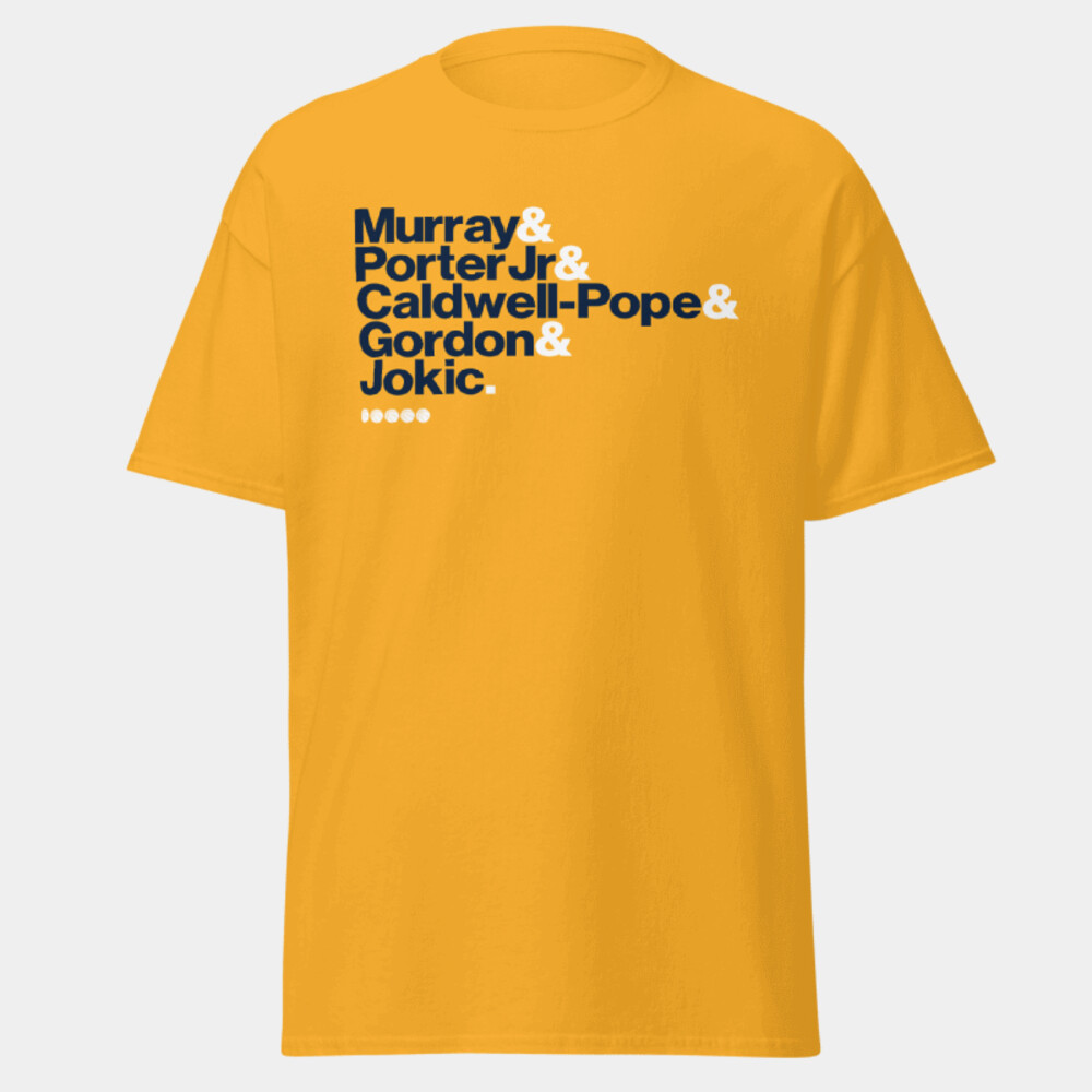 NUGGET TEE (YELLOW) - Gildan Mens Heavy Cotton T-Shirt Thumbnail