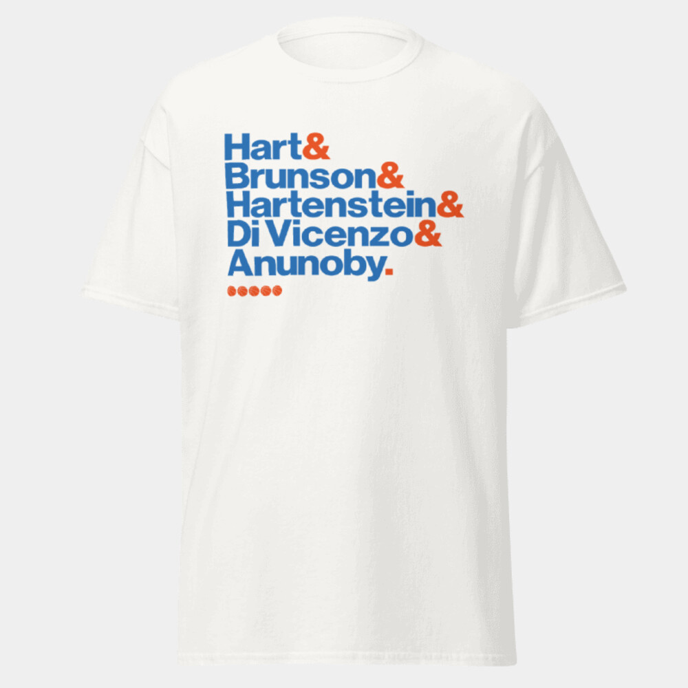 KNICK TEE (WHITE) - Gildan Mens Heavy Cotton T-Shirt Thumbnail