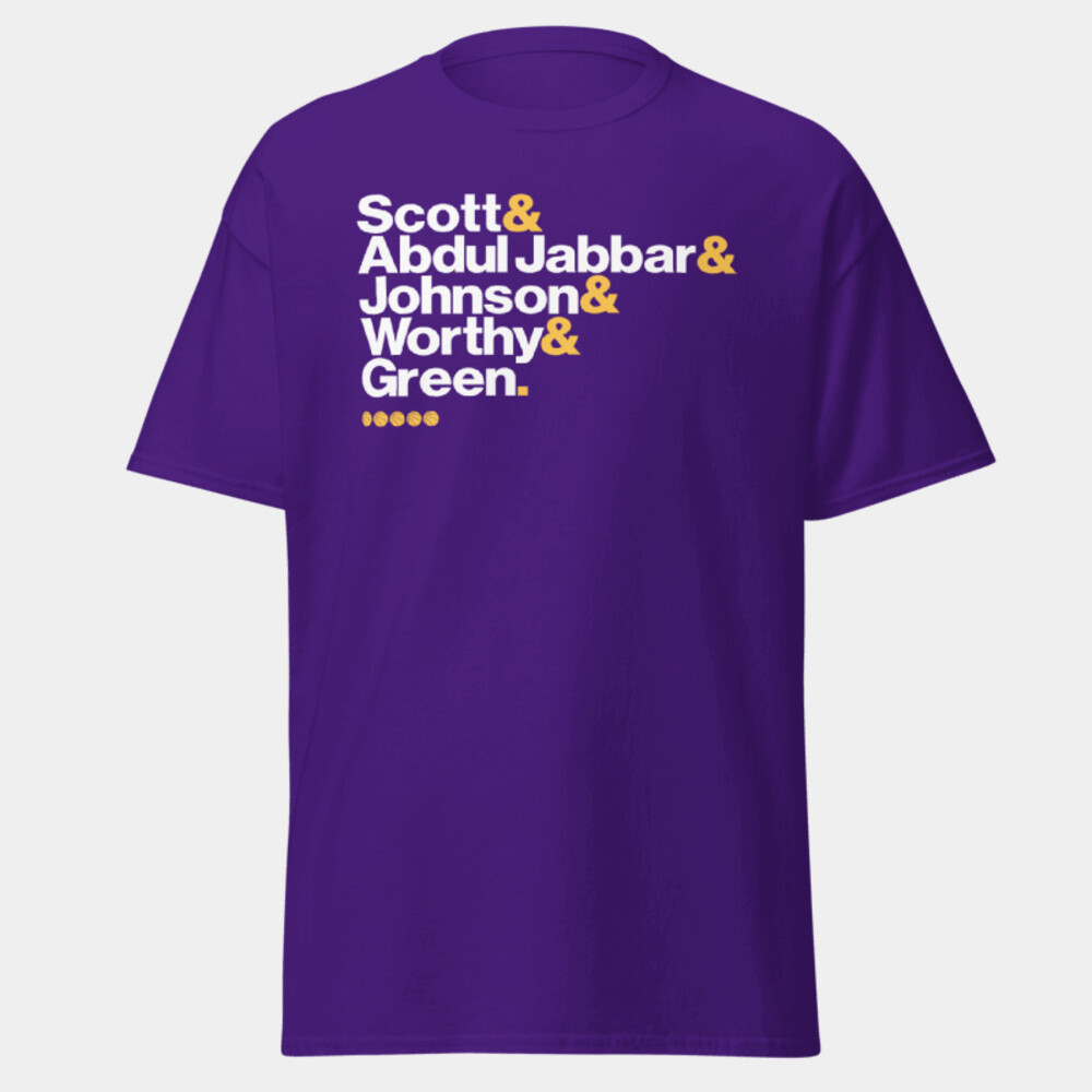 OG LAKER TEE (PURPLE) - Gildan Mens Heavy Cotton T-Shirt Thumbnail