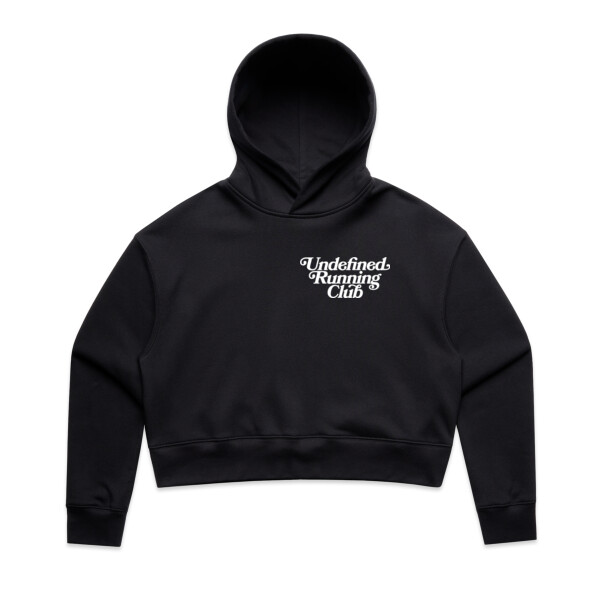 UNDEFINED CROP SCRIPT HOODIE - AS Colour Womens Relax Crop Hood Thumbnail