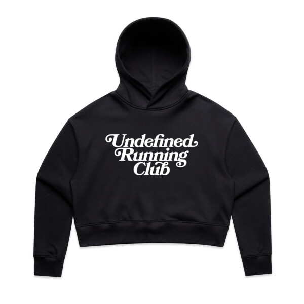 UNDEFINED CROP SCRIPT HOODIE - AS Colour Womens Relax Crop Hood Thumbnail