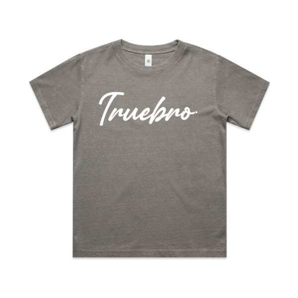 TRUEBRO SCRIPT TEE - AS Colour Kids Heavy Faded T shirt Thumbnail