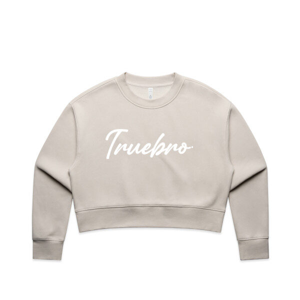 TRUEBRO SCRIPT CROPPED CREW - AS Colour Women's Relax Crop Crew Thumbnail