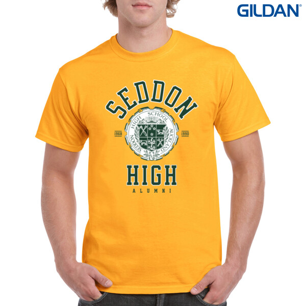 YELLOW SEDDON TEE  - Gildan Mens Heavy Cotton T-Shirt Thumbnail