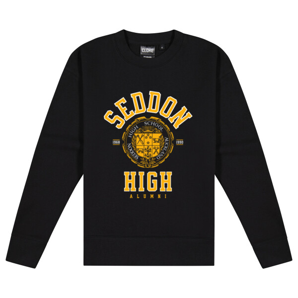 ALT BLACK SEDDON CREW - Cloke Women's Standard Crew Neck Sweat Thumbnail