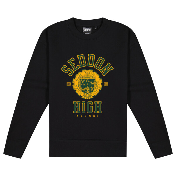 BLACK SEDDON CREW - Cloke Women's Standard Crew Neck Sweat Thumbnail