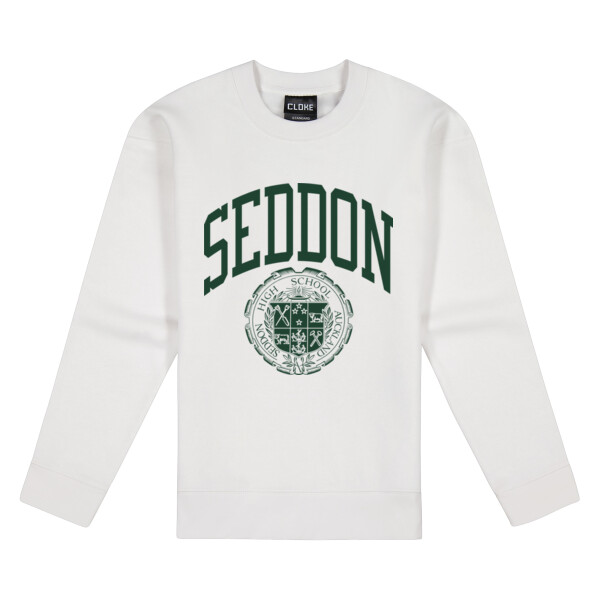 WHITE SEDDON ARCH CREW - Cloke Women's Standard Crew Neck Sweat Thumbnail