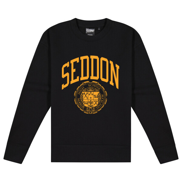 BLACK SEDDON ARCH CREW - Cloke Women's Standard Crew Neck Sweat Thumbnail