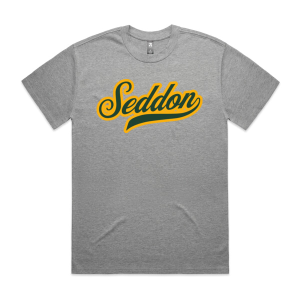 GREY MARLE SEDDON SCRIPT TEE (OVERSIZED BOXY FIT) - AS Colour Mens Heavy Tee Thumbnail