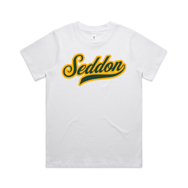 WHITE SEDDON SCRIPT TEE - AS Colour Womens Classic Tee Thumbnail