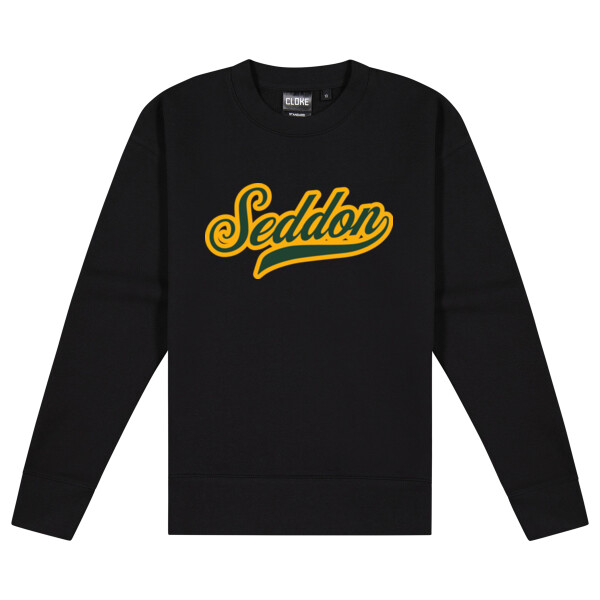 ALT BLACK SEDDON SCRIPT CREW - Cloke Women's Standard Crew Neck Sweat Thumbnail