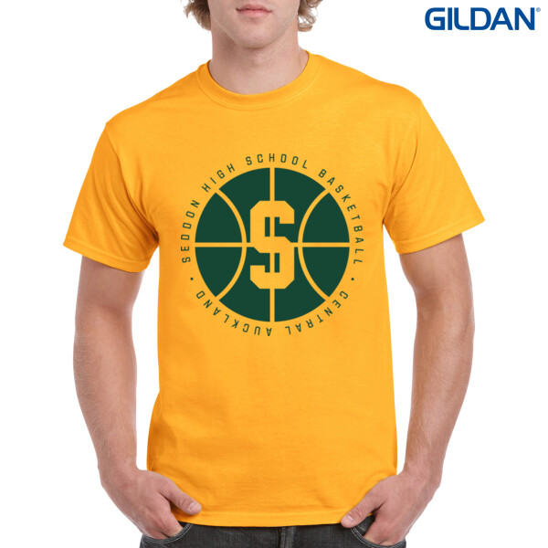 SEDDON BBALL TEE - Gildan Mens Heavy Cotton T-Shirt Thumbnail