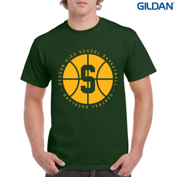 SEDDON BBALL TEE - Gildan Mens Heavy Cotton T-Shirt Thumbnail