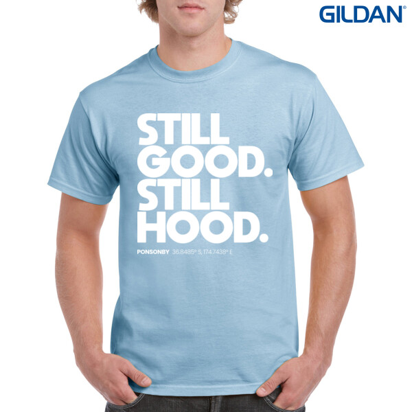 PONSONBY HOOD TEE  - Gildan Mens Heavy Cotton T-Shirt  Thumbnail