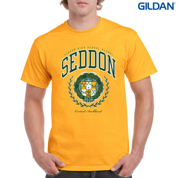 SEDDON VARSITY TEE - Gildan Mens Heavy Cotton T-Shirt Thumbnail