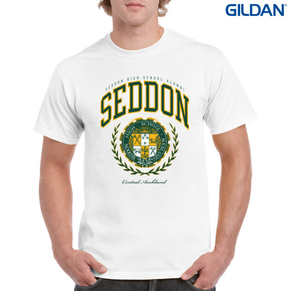 SEDDON VARSITY TEE - Gildan Mens Heavy Cotton T-Shirt Thumbnail