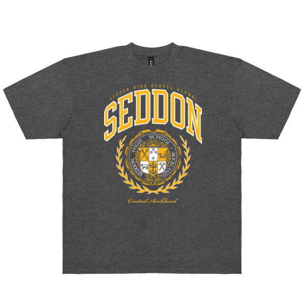 SEDDON VARSITY TEE (DROP SHOULDER/CROPPED) - Urban Collab Mens Set Club Tee Thumbnail