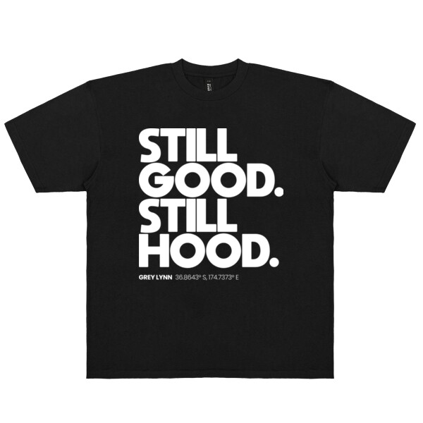 GREY LYNN HOOD TEE (DROP SHOULDER/CROPPED) - Urban Collab Mens Set Club Tee Thumbnail