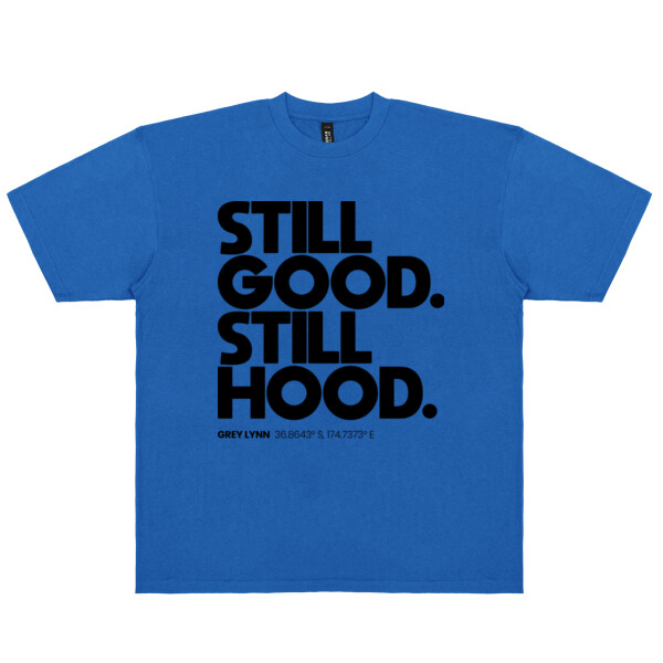 GREY LYNN HOOD TEE (DROP SHOULDER/CROPPED) - Urban Collab Mens Set Club Tee Thumbnail