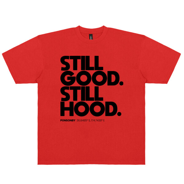 PONSONBY HOOD TEE (DROP SHOULDER/CROPPED) - Urban Collab Mens Set Club Tee Thumbnail