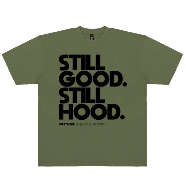WESTMERE HOOD TEE (DROP SHOULDER/CROPPED) - Urban Collab Mens Set Club Tee Thumbnail