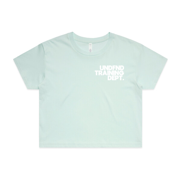 UNDFND TRAINING DEPT. CROPPED TEE - AS Colour Womens Crop Tee Thumbnail