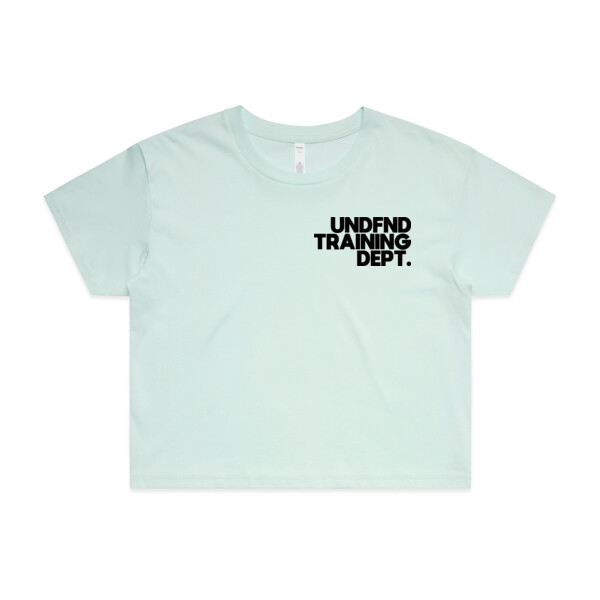 UNDFND TRAINING DEPT. CROPPED TEE - AS Colour Womens Crop Tee Thumbnail