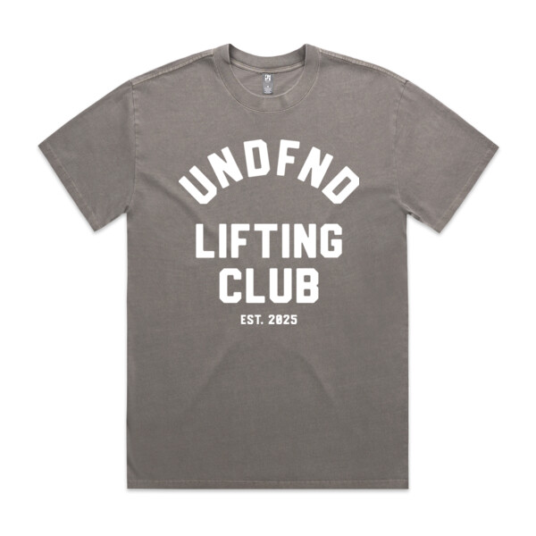 UNDFND LIFTING CLUB TEE (OVERSIZED BOXY FIT) - AS Colour Mens Heavy Faded Tee Thumbnail